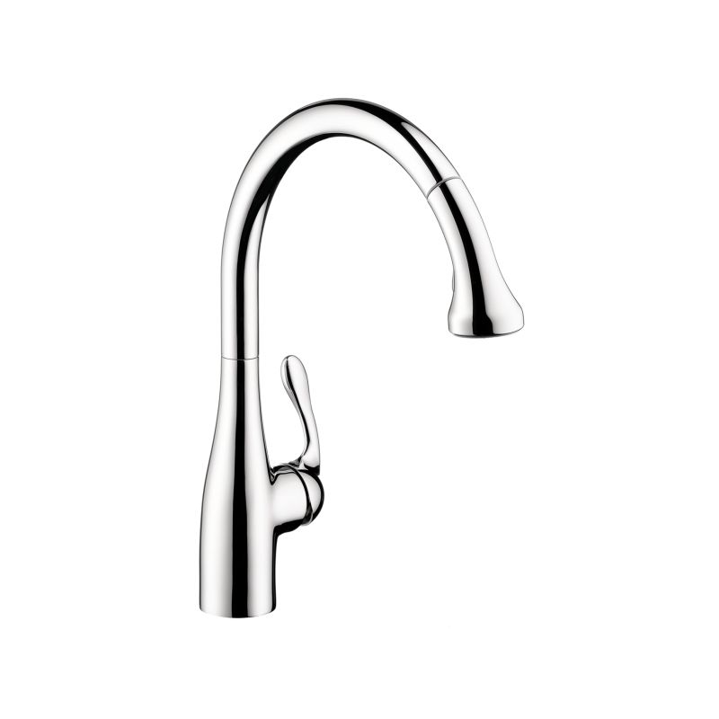 Hansgrohe 06460000 Allegro E Single Handle Deck Mounted 2-Spray Pull-Down Kitchen Faucet in Chrome