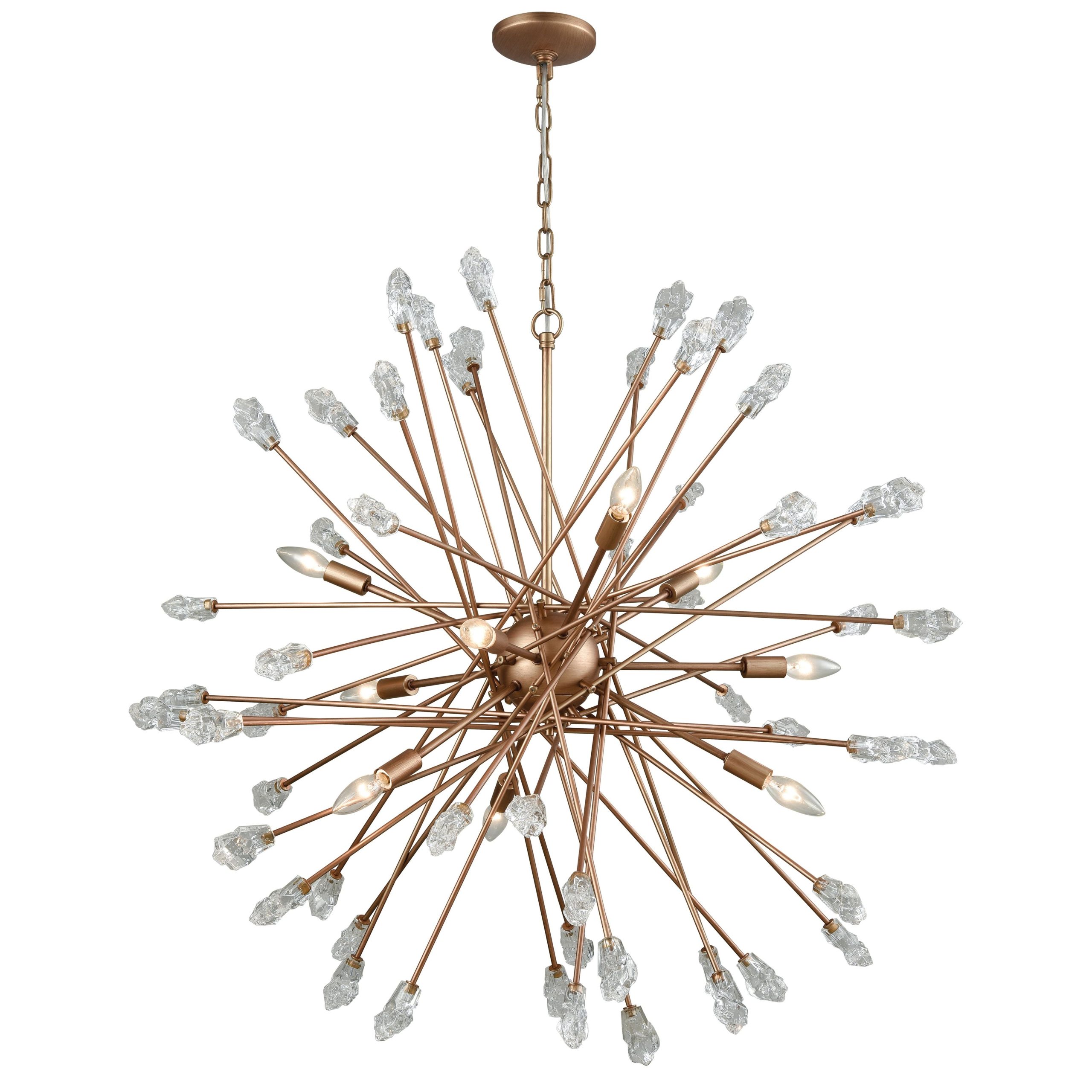 ELK SHOWROOM 11114/9 Serendipity 38” Wide 9-Light Chandelier – Matte Gold