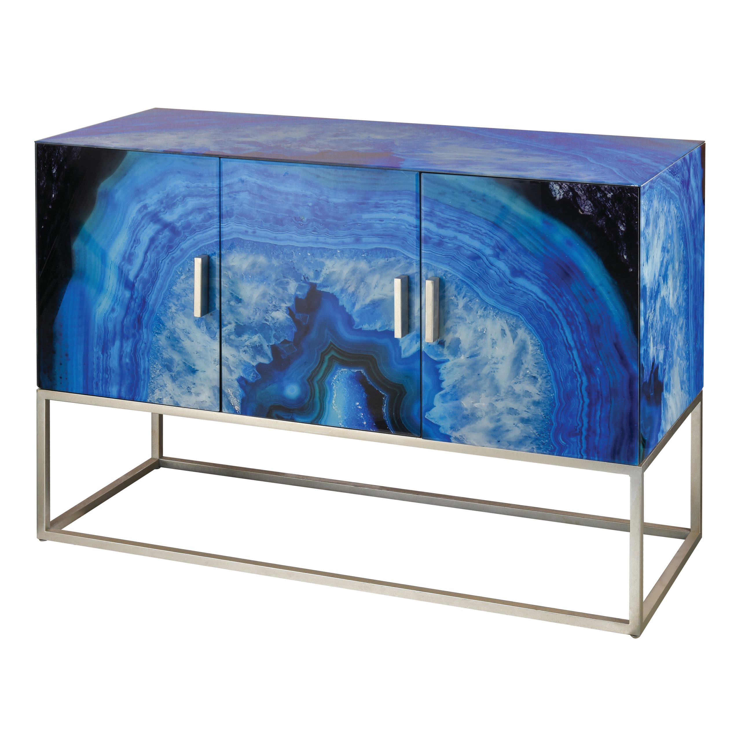 MARKETPLACE 1114-367 Five-O Cabinet – Blue Agate