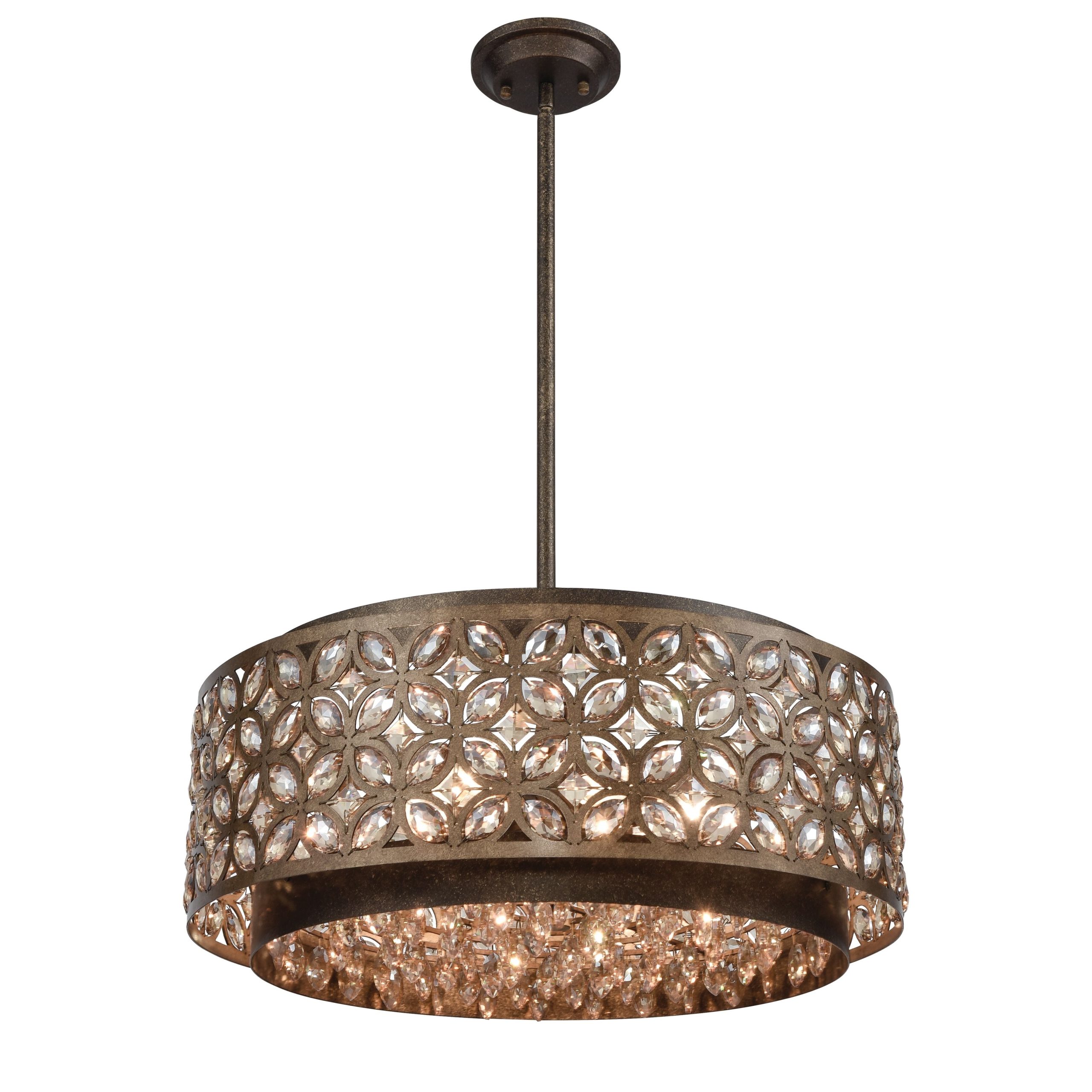 ELK SHOWROOM 12154/6 Rosslyn 22” Wide 6-Light Chandelier – Mocha