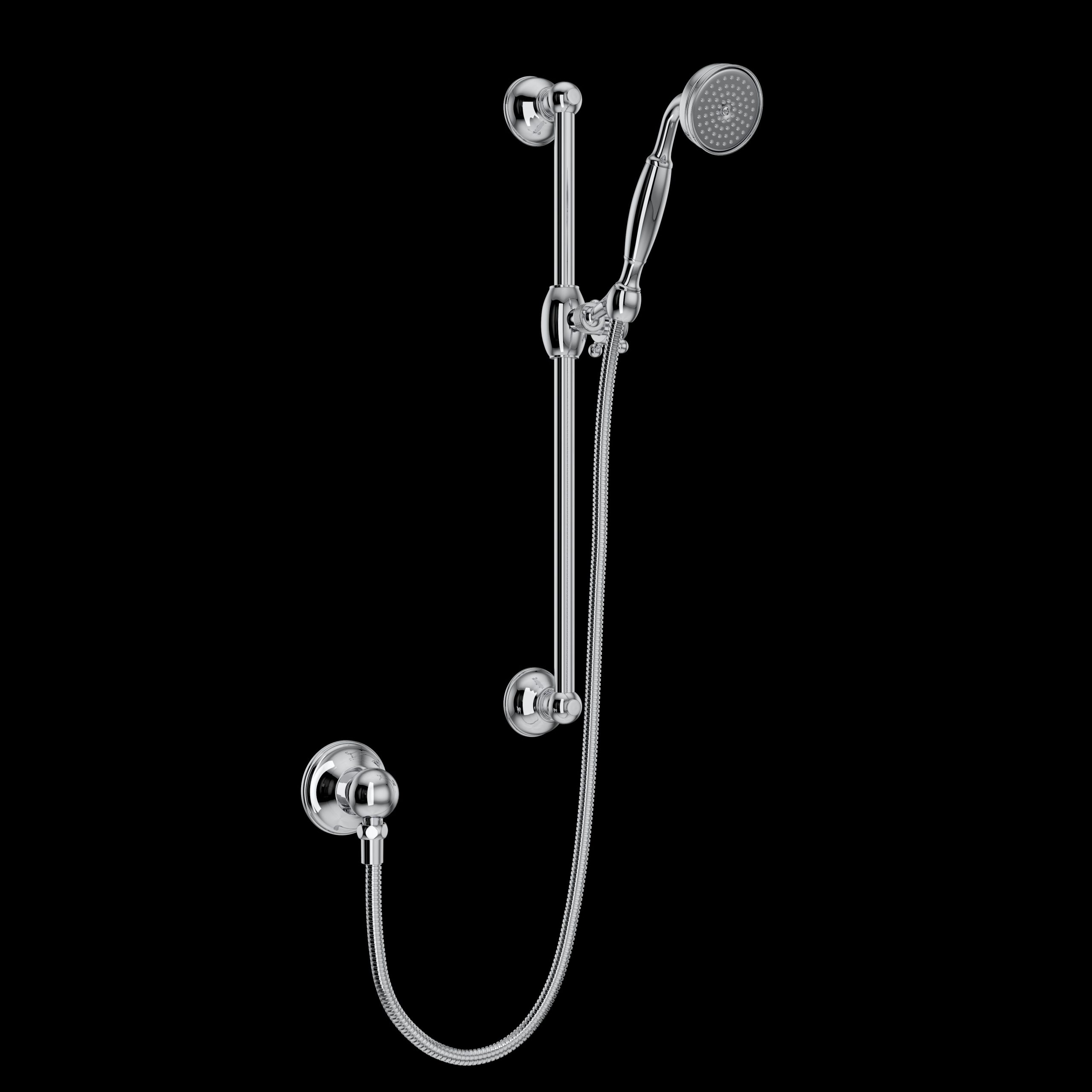 ROHL 1301E Handshower Set With 22″ Slide Bar and Single Function Handshower