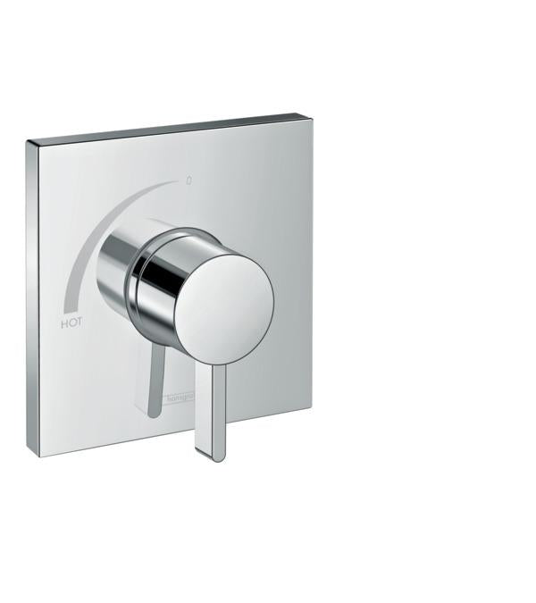 Hansgrohe 15724001 Square Pressure Balance Trim in Chrome