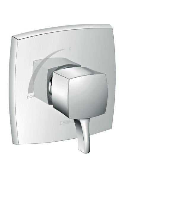 Hansgrohe 15769001 Classic Square Pressure Balance Trim in Chrome