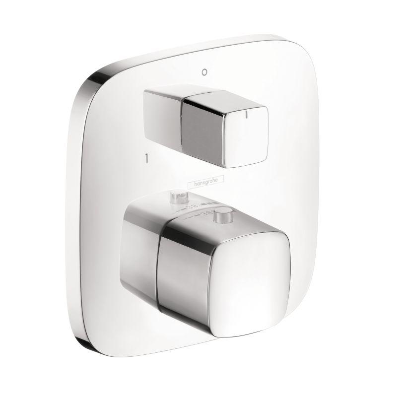 Hansgrohe 15771001 Pura Vida Thermostatic Valve Trim with Integrated Diverter and Volume Controls – Less Valve in Chrome