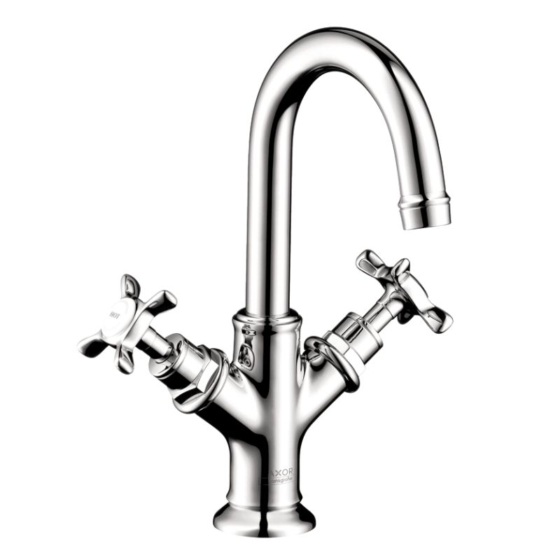 Axor 16505001 Montreux 1.2 GPM Single Hole Small Bathroom Faucet with Drain Assembly in Chrome