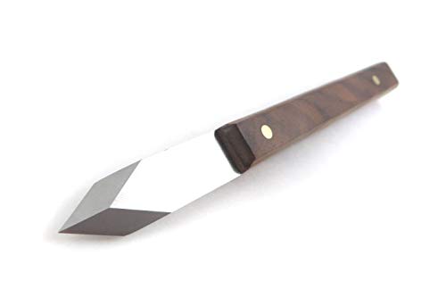 Mikov V2003009 Dual Bevel Marking Knife 0.100 Inch Thick Blade 1/2 inch Wide 1-7/8 Long with Rosewood Handle Stainless Steel Hardened to HRC 57