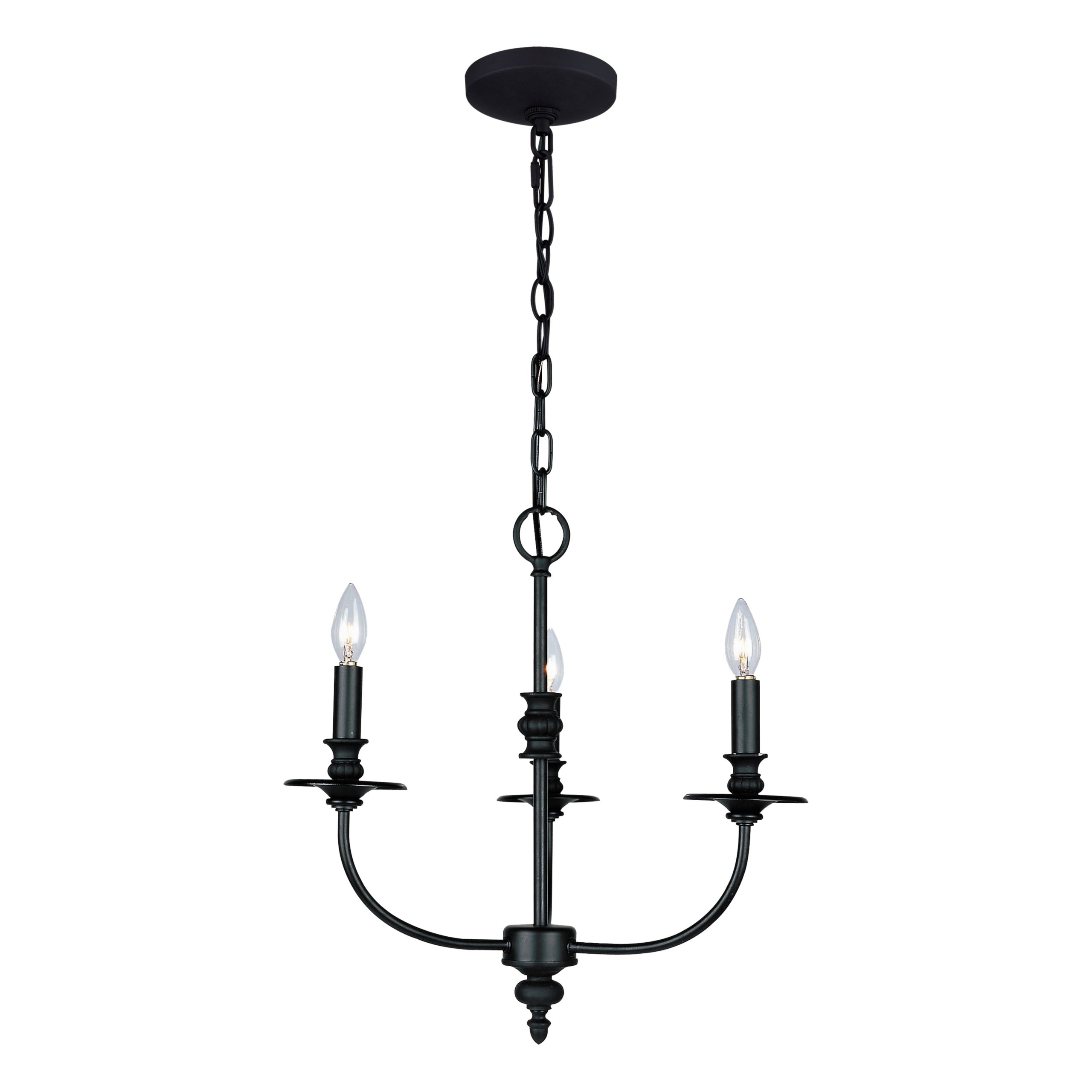 ELK SHOWROOM 283-OB Hartford 18” Wide 3-Light Chandelier – Oil Rubbed Bronze