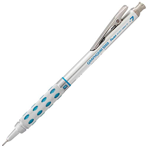 Pentel Graph Gear 1000 Automatic Drafting Pencil, 0.7mm Lead Size, Blue Barrel, 1 Each (PG1017C)