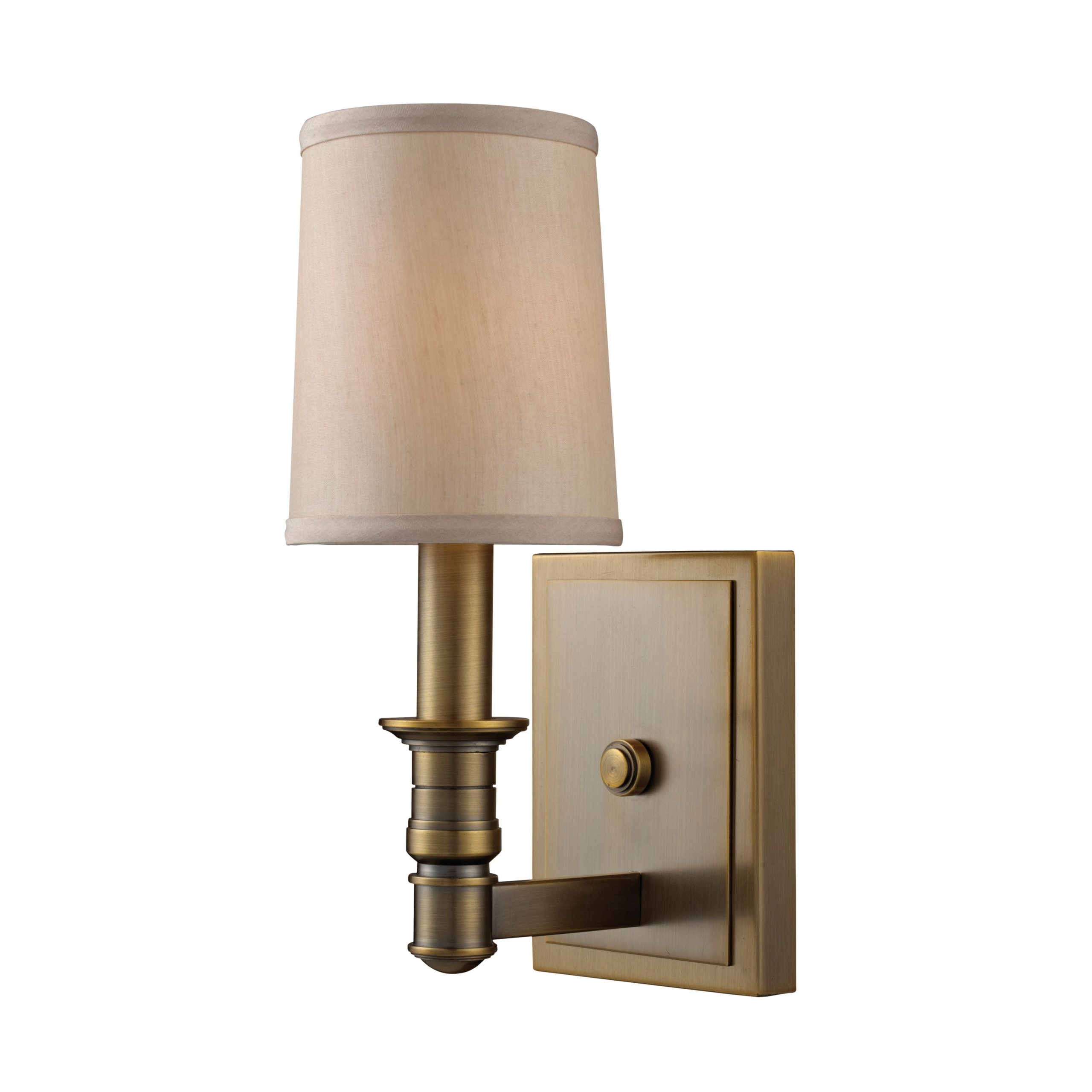 ELK SHOWROOM 31260/1 Baxter 11” High 1-Light Sconce – Brushed Antique Brass