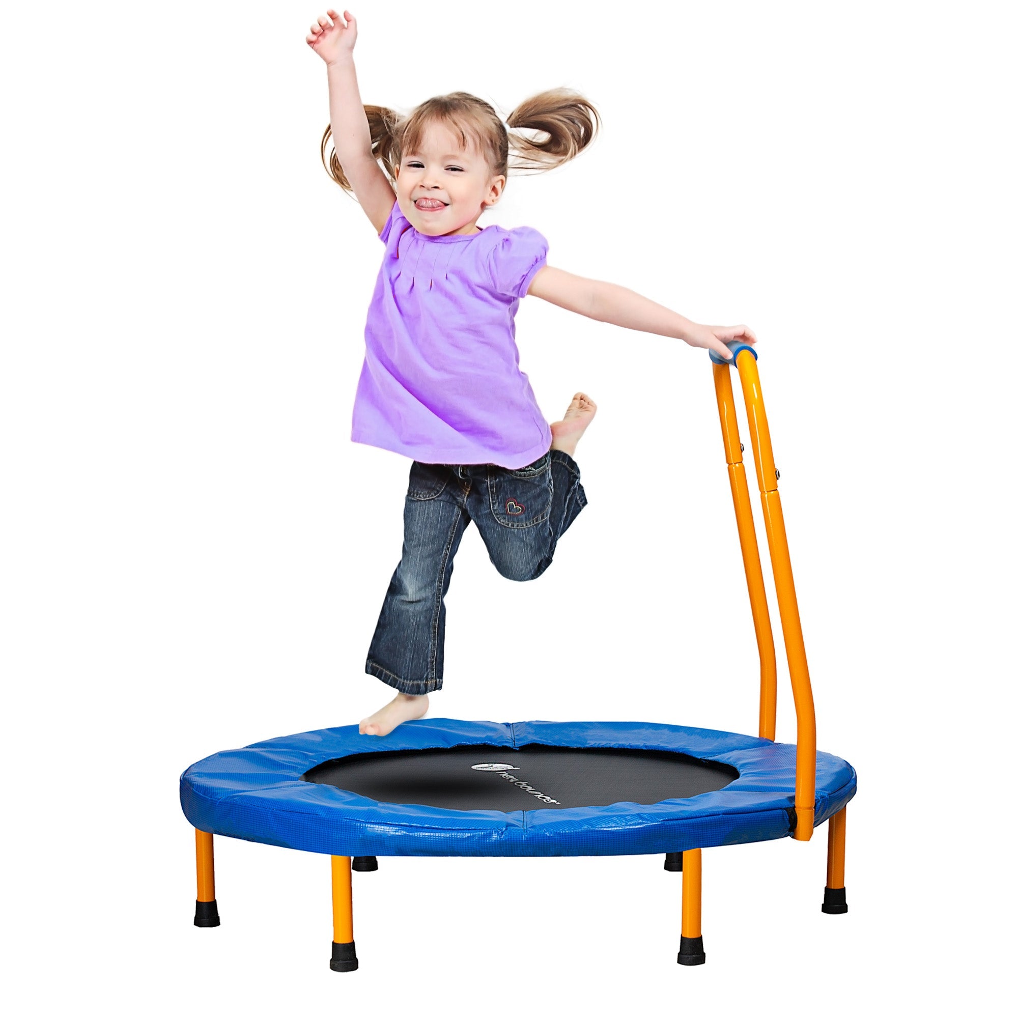 36″ Mini Trampoline With Handlebar