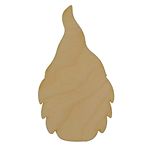 Unfinished Gnome Head Wood Cutout Available in a Variety of Sizes and Thicknesses (1/4″ Thickness, Small 2.5″ x 4.5″ (Package of 10))