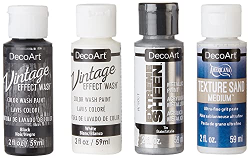 DecoArt DESIGNER SERIES PACK 4/PKG, us:one size, Oxidized Tin