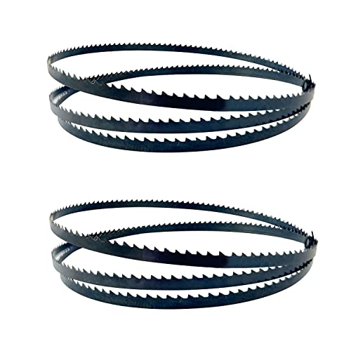 FOXBC 80 Inch x 1/4 Inch x 6 TPI Bandsaw Blades for Sears Craftsman 12″ bandsaw – 2 Pack