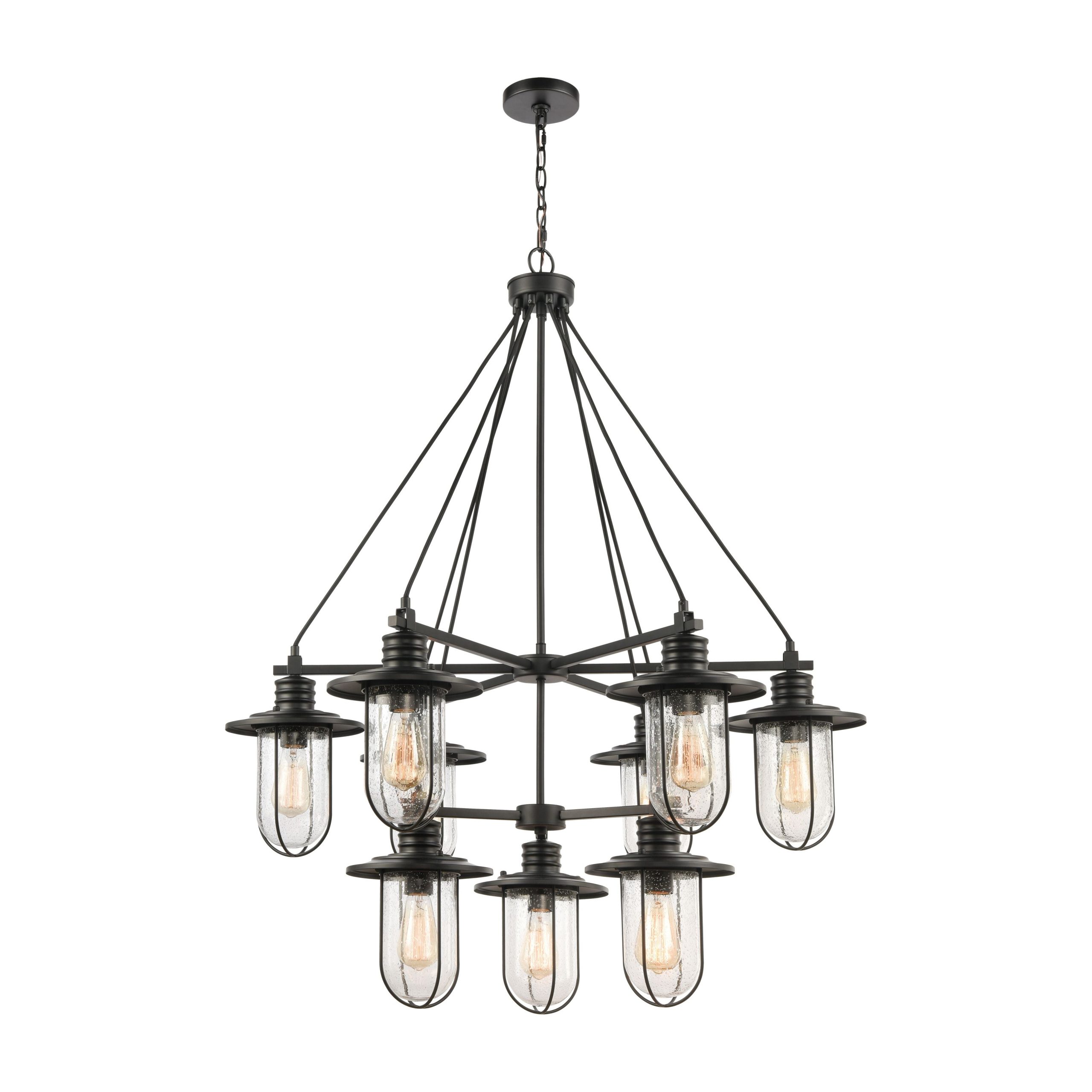 ELK SHOWROOM 46406/9 Lakeshore Drive 36” Wide 9-Light Chandelier – Matte Black