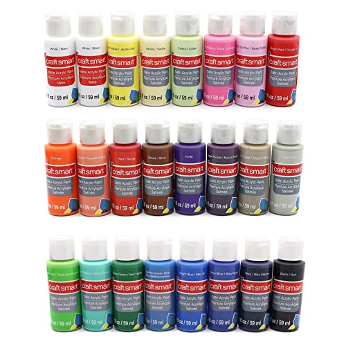 Craft Smart Satin Classic Acrylic Paint Set