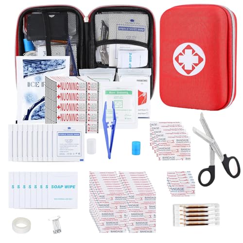 276PCS First Aid Kit Home Car Camping Hiking Emergency Supplies Small Compact Lovely Bag for School Outdoor, Basic Outdoor Essentials Survival Kit