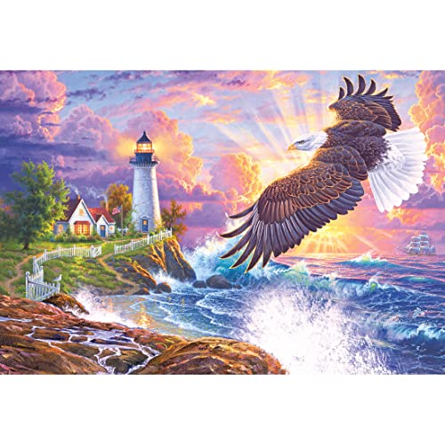 Cra-Z-Art – RoseArt – Abraham Hunter – The Guiding Light – 2000 Piece Jigsaw Puzzle