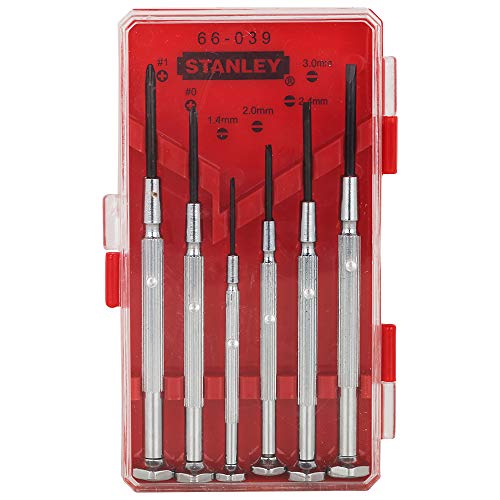 Stanley Hand Tools 66-039 6 Piece Jeweler’s Screwdriver Set