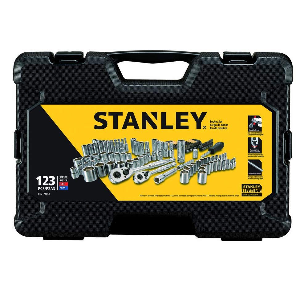 STANLEY Drive Socket Set, 123-Piece, Black (STMT71652)