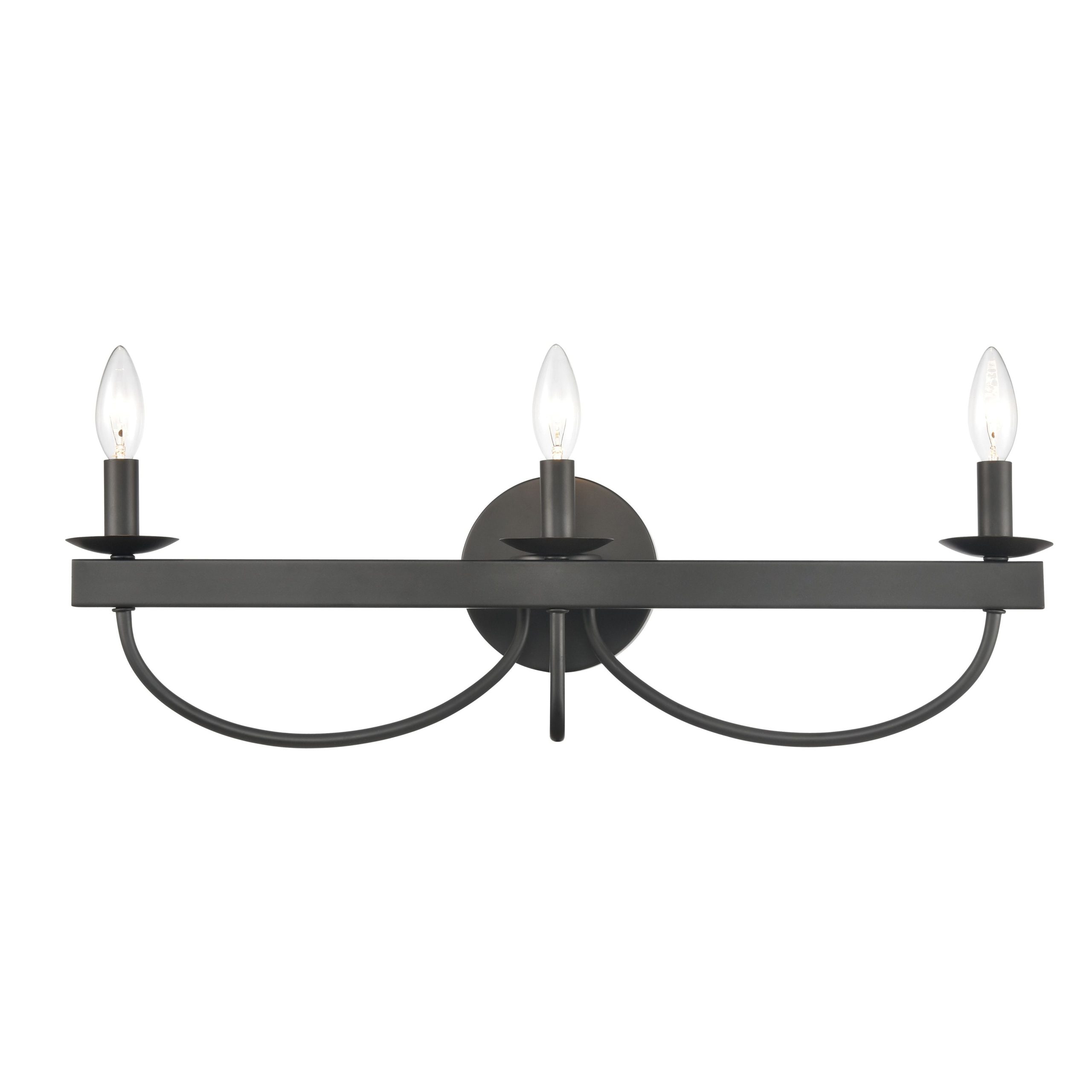 ELK SHOWROOM 75075/3 Williamson 24” Wide 3-Light Vanity Light – Black