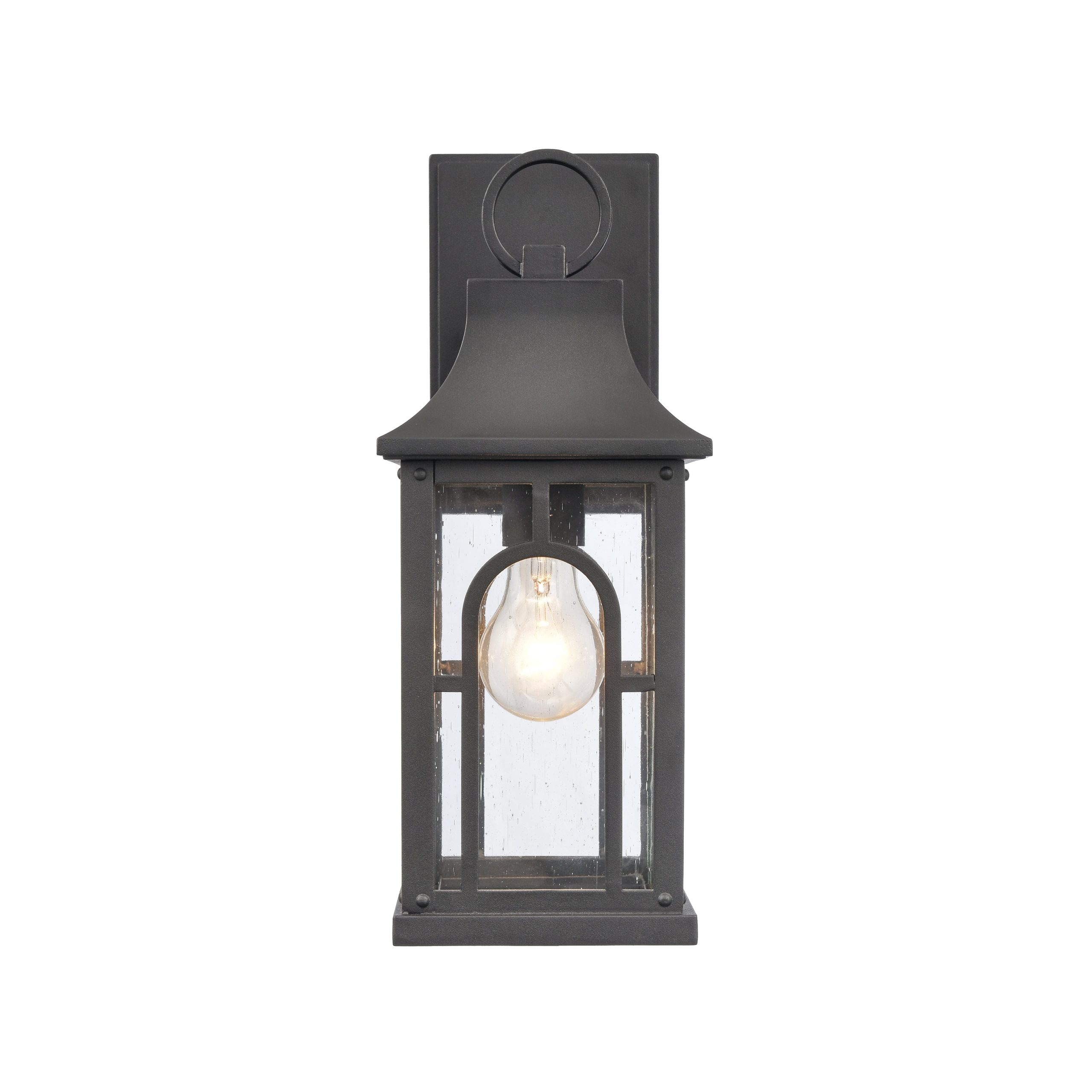 ELK SHOWROOM 89602/1 Triumph 14.5” High 1-Light Outdoor Sconce – Textured Black