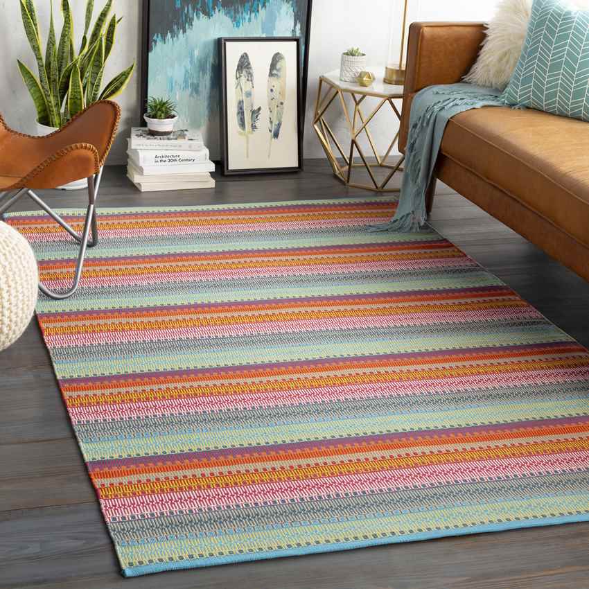 Falmouth Modern Sky Blue Area Rug