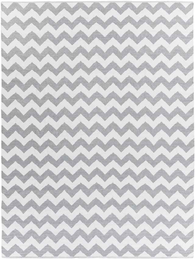 Tolkamer Modern Gray/White Area Rug