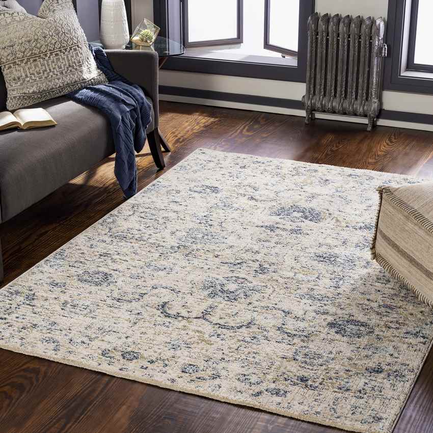 Cannelton Traditional Cream Area Rug