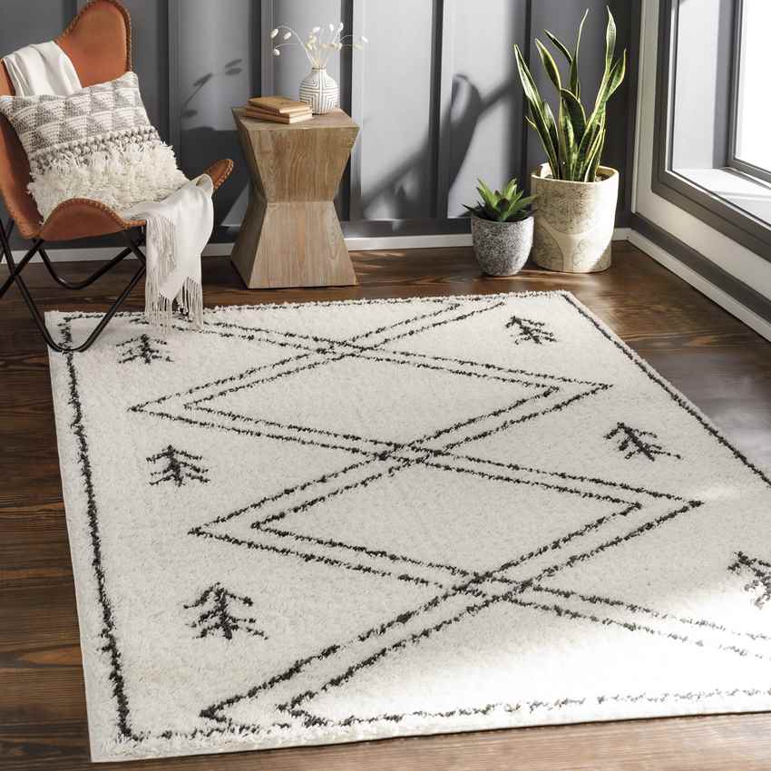 East Peoria Global Cream Area Rug