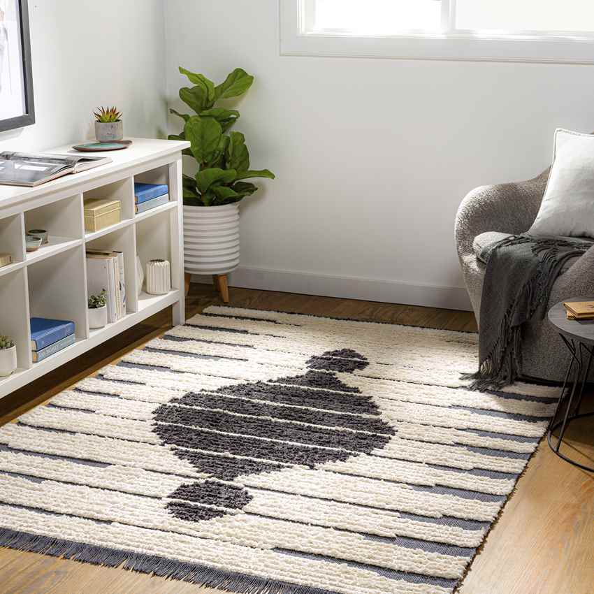 St Anne Global Charcoal Area Rug