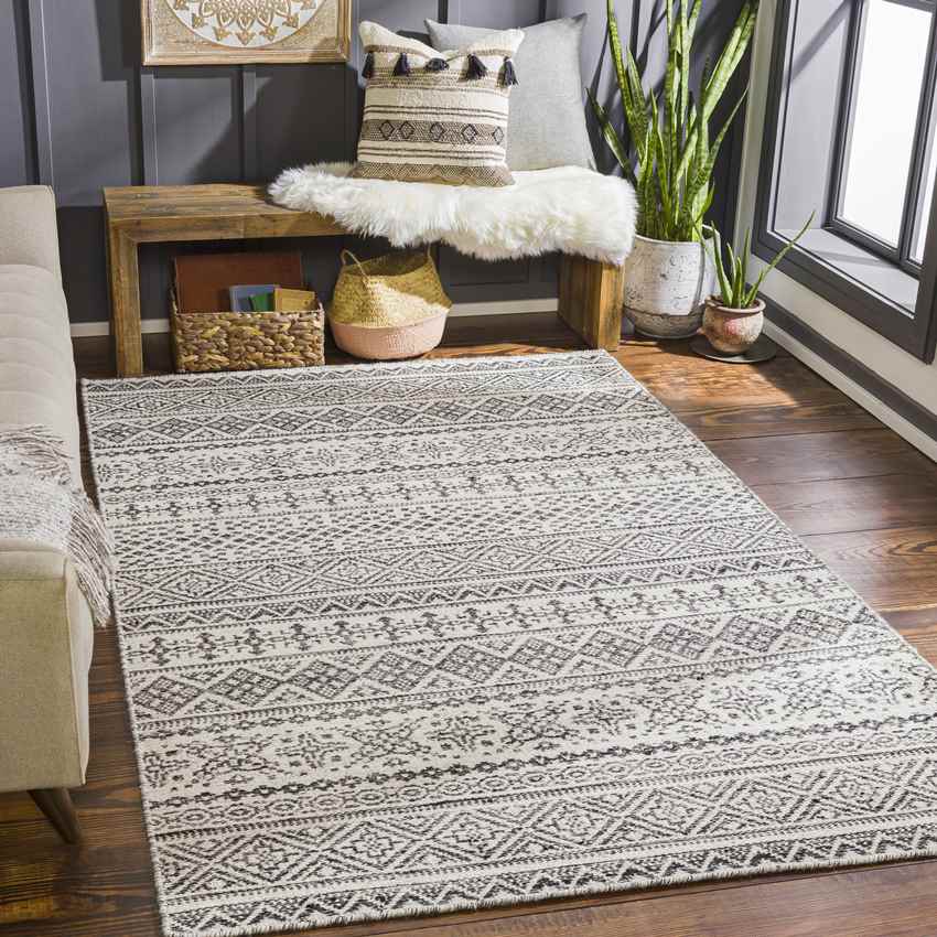 Spring Grove Global Charcoal Area Rug