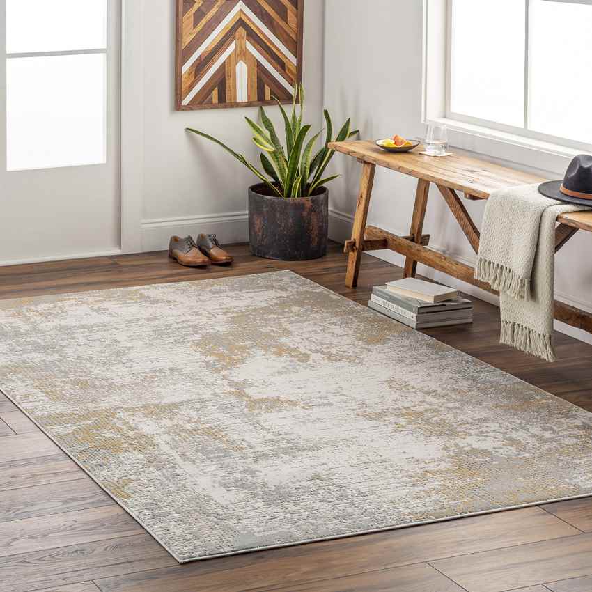 Santalaris Modern Beige Area Rug