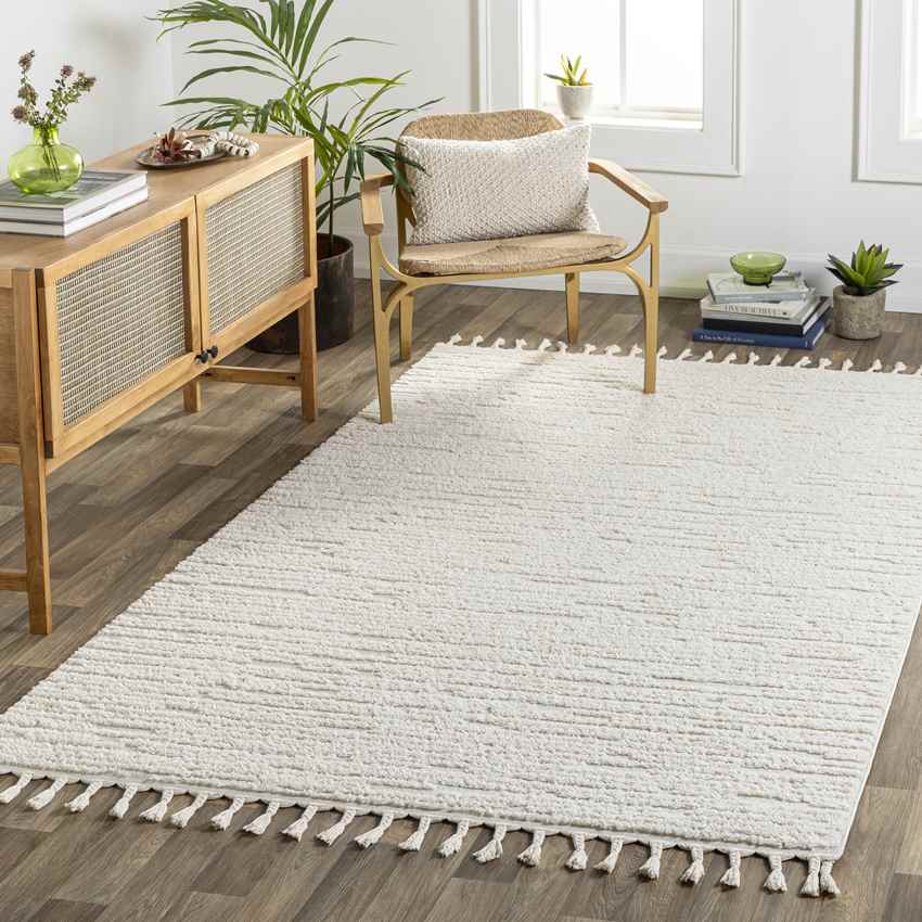 Flamoudi Global Cream Area Rug