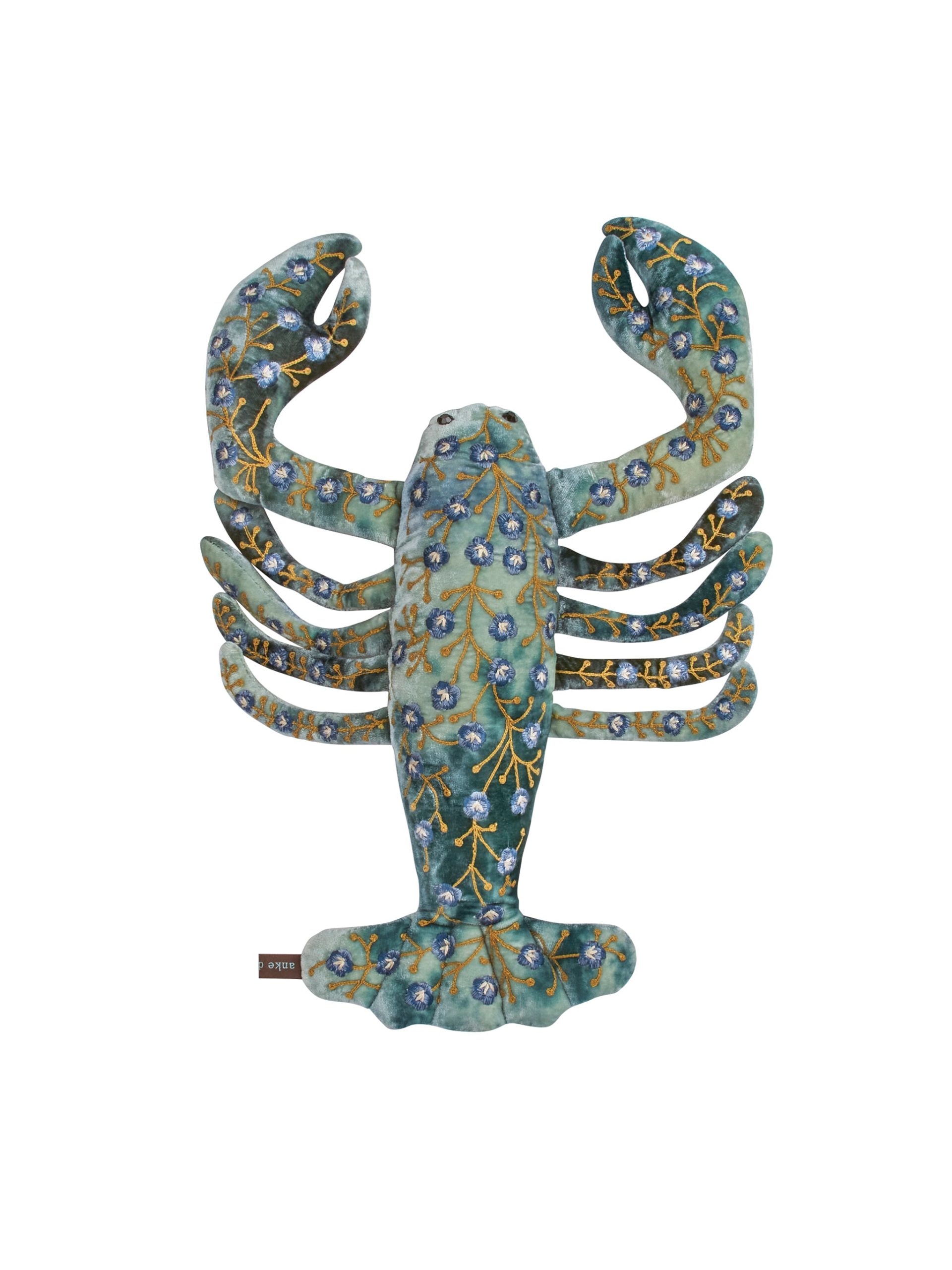 Anke Drechsel Embroidered Blue Lobster