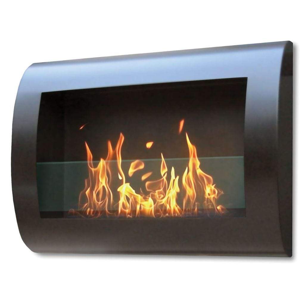 Anywhere Fireplace 19″ Black Chelsea Wall Mount Bio-Ethanol Fireplace