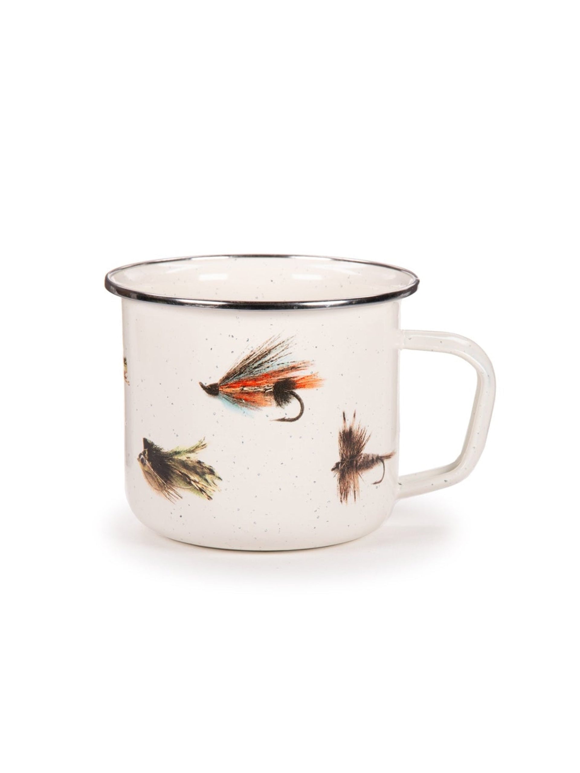 Enamelware Fly Fishing Soup Mug