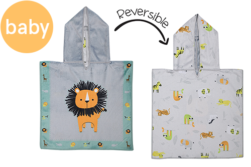 Baby Reversible Cover Up – Lion | Zoo