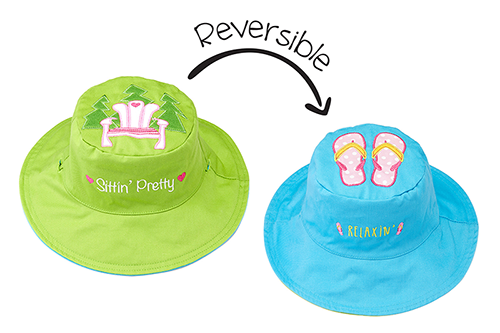 Baby/kids Reversible Sun Hat – Muskoka Chair | Flip Flops