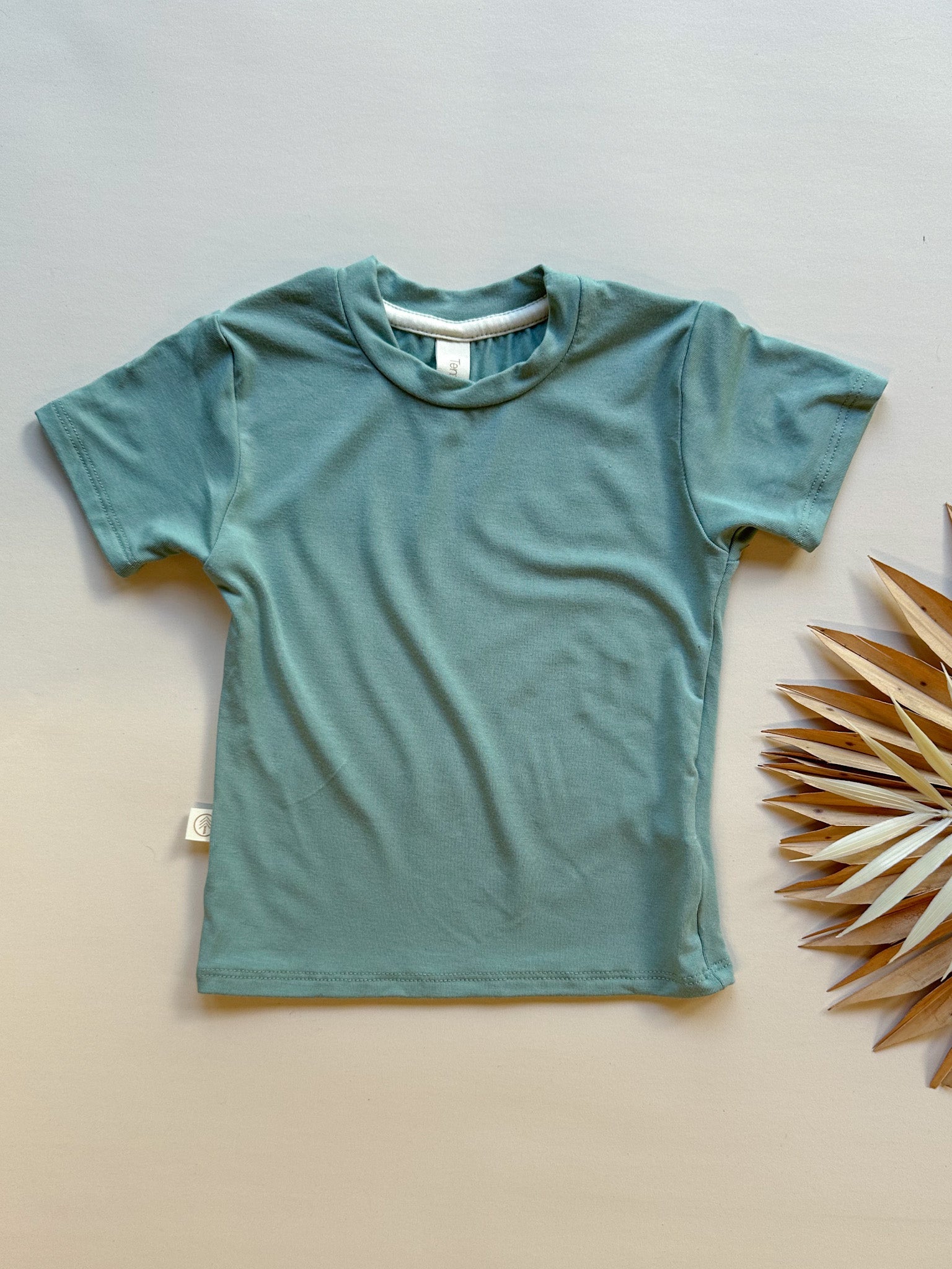 Crew Neck Essential Tee | Baby & Toddler | Luxury Bamboo | Seafoam