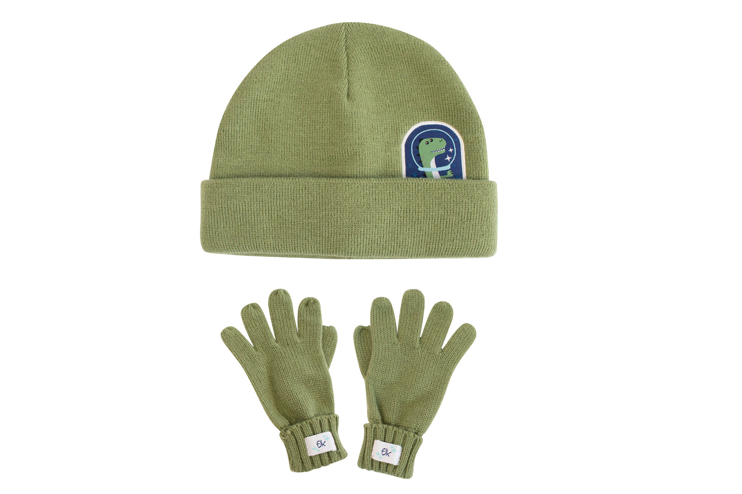 Toddler/kids Beanie & Gloves Set – Dino