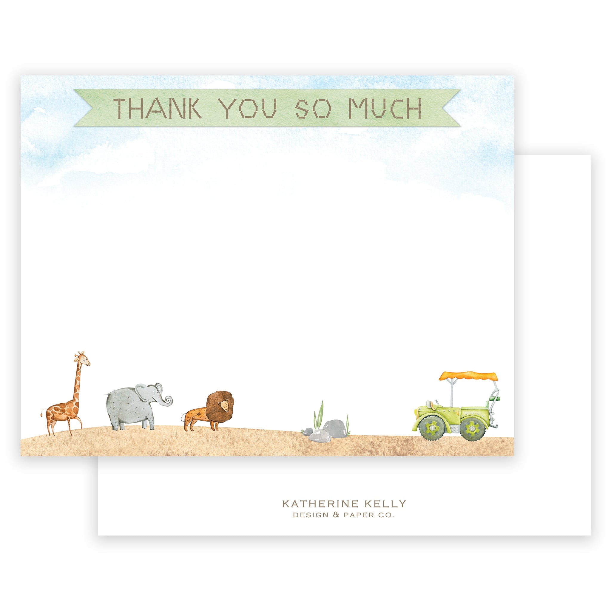 Safari Thank You Note