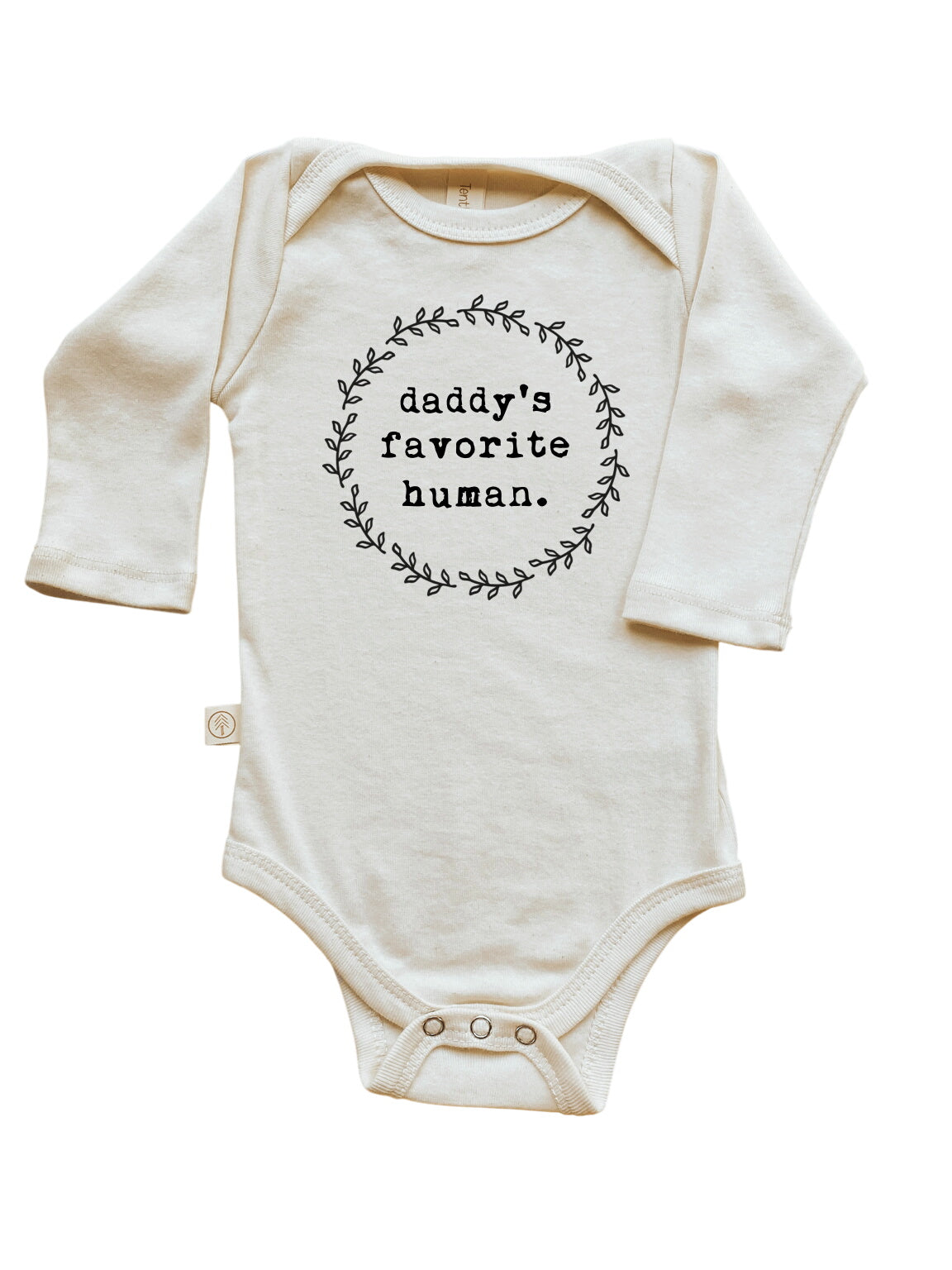 Daddy’s Favorite Human – Long Sleeve Organic Cotton Bodysuit