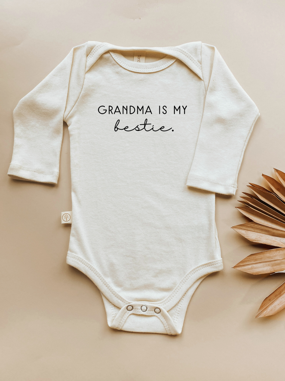 Grandma Is My Bestie – Long Sleeve Organic Bodysuit