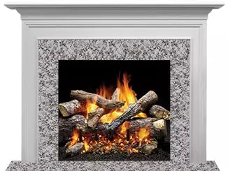 Majestic Select Series Richland B 48″ Primed MDF Transitional Style Flush Wood Fireplace Mantel