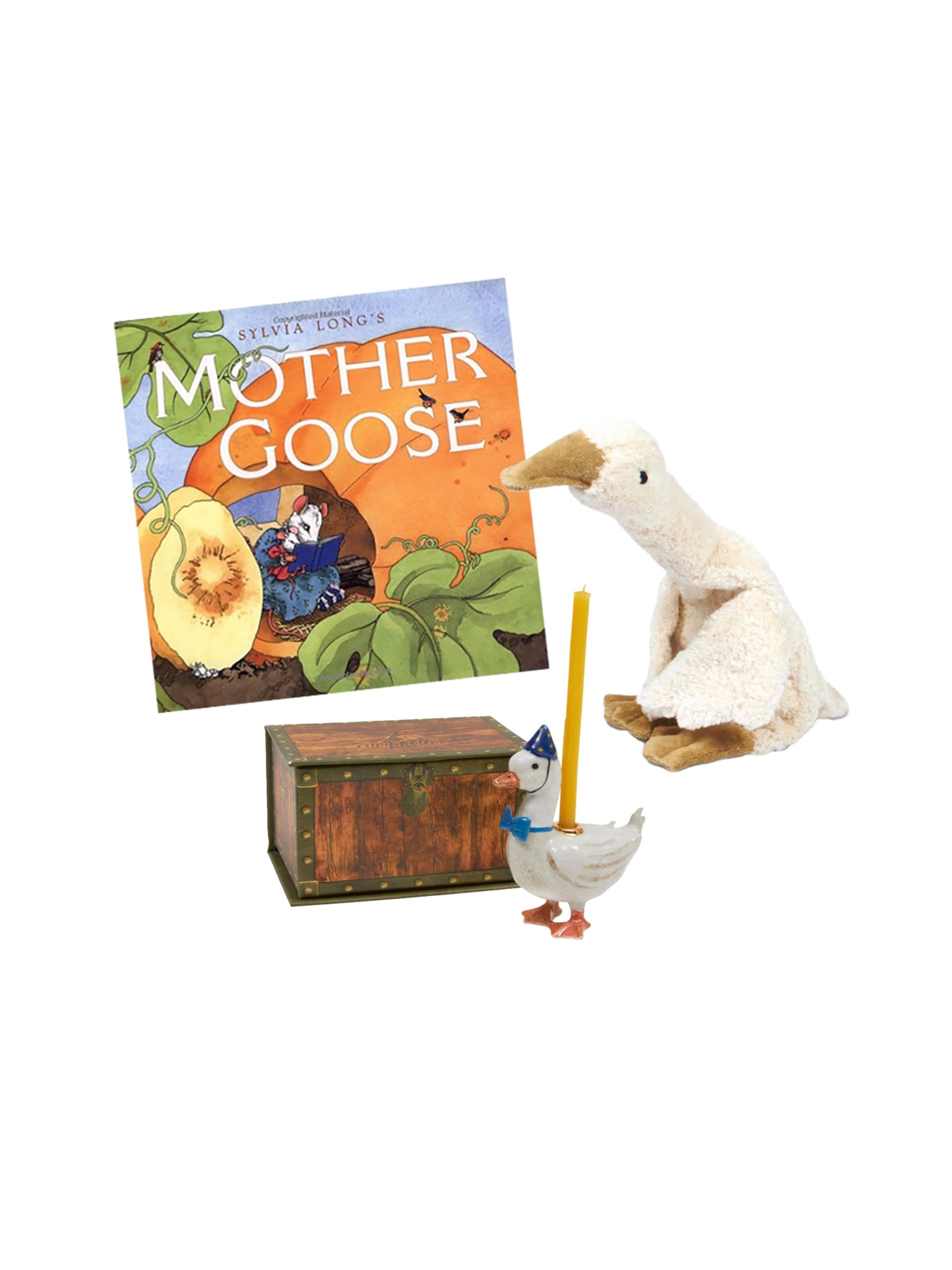 Mother Goose Blue Baby Gift Set