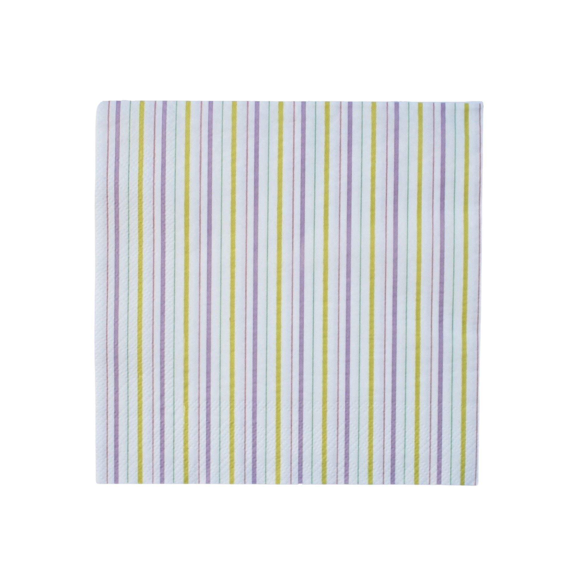 Multicolor Fine Stripes Napkins (set Of 16)