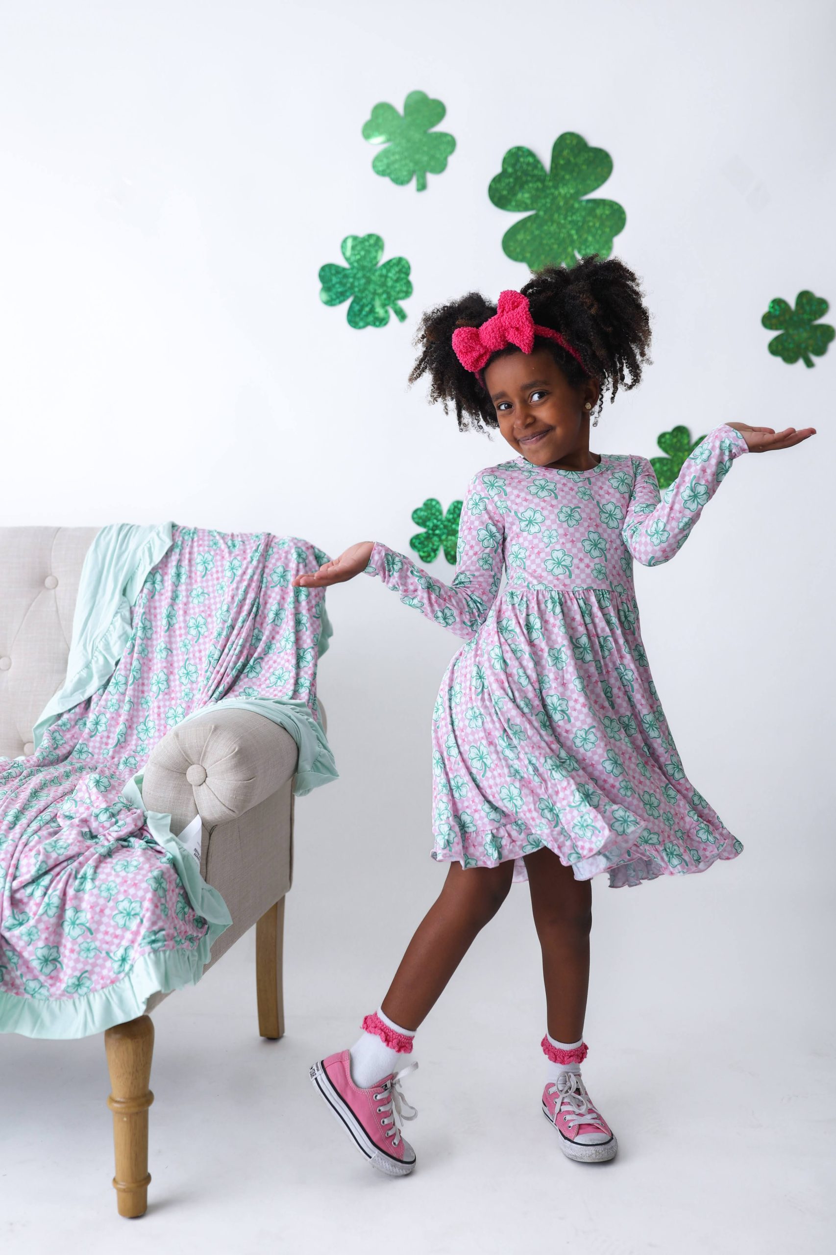 Little Miss Shamrock Dream Ruffle Dress