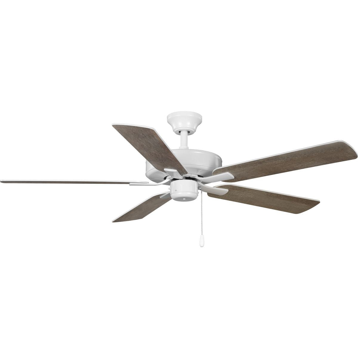 PROGRESS LIGHTING P250080-030 AirPro 52 in. White 5-Blade AC Motor Transitional Ceiling Fan in White