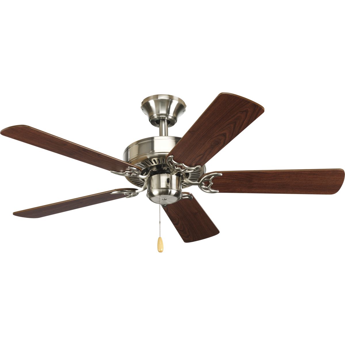 PROGRESS LIGHTING P2500-09 AirPro Collection Builder 42″ 5-Blade Ceiling Fan in Brushed Nickel