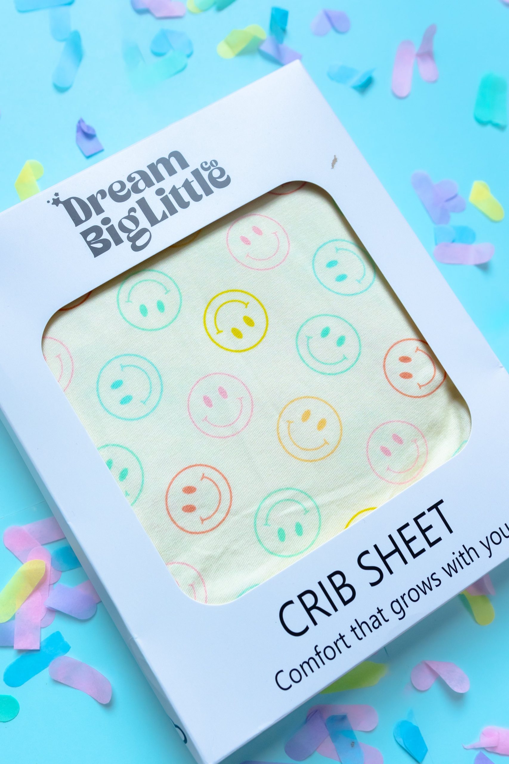 Pastel Smiles Dream Crib Sheet